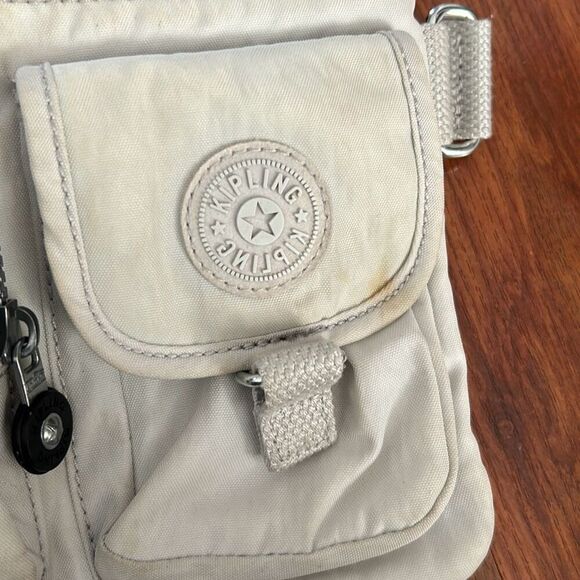 Kipling cream gray waist pack fanny pack - Picture 2 of 7